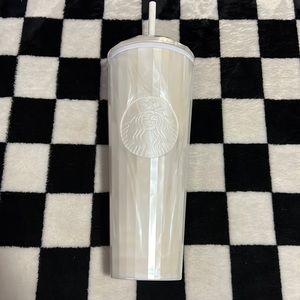 White Pearl Venti Dome Tumbler